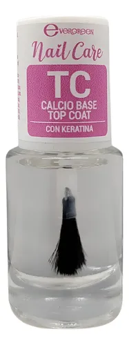 Evergreen Esmalte Tratamiento Calcio Base Top Coat Keratina