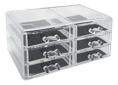 Organizador De Maquillaje De Acrílico Con 6 Cajones O01514
