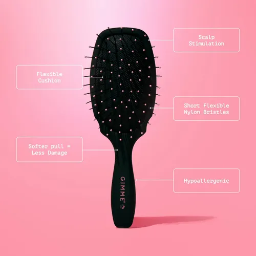 Cepillo De Viaje Gimme Beauty Mini Desenredante Para Cabello