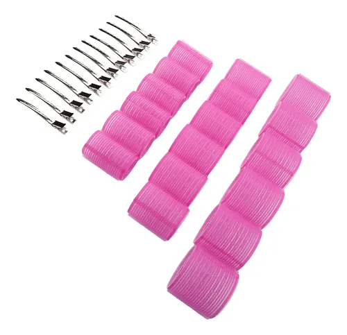 Rizadores De Cabello, Rosa Raíz, Con Cierre Autoadhesivo