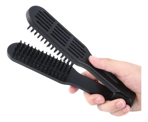 Ys. Clamp Hair Brush,double Brush Comb,hair Straightening