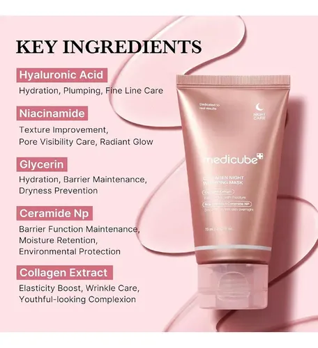 Medicube Collagen Night Wrapping Mask Crema Coreana