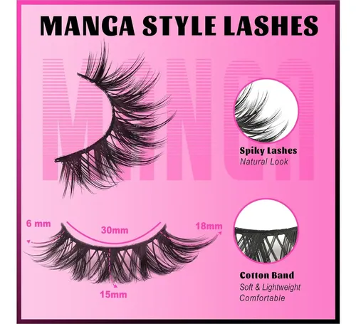Pestañas Postizas Veleasha Lashes Manga Cat Eye Mermaid