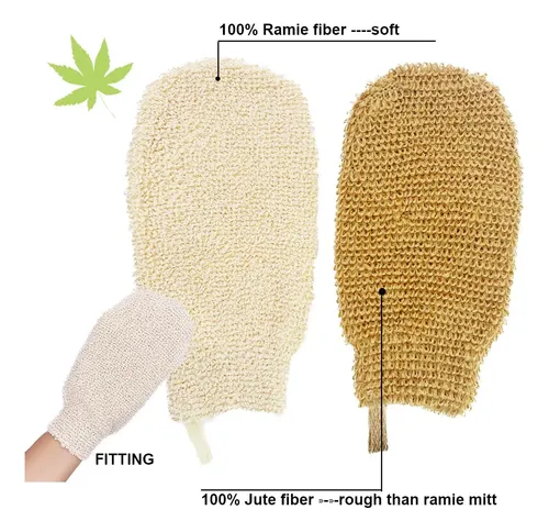 Guantes De Baño Orgánicos Exfoliantes Para Ducha