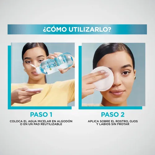 Agua Micelar Skin Garnier Con Ácido Salicílico X 400 Ml