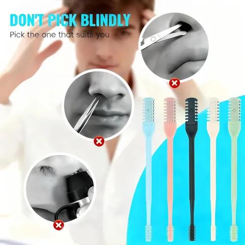 Cortador Vello Nasal Manual 360° Doble Punta 5 U