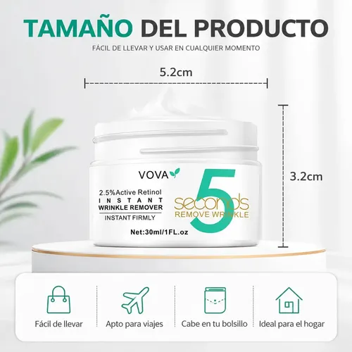 Crema Facial Retinol Reafirmante Antiarrugas 5 Seconds