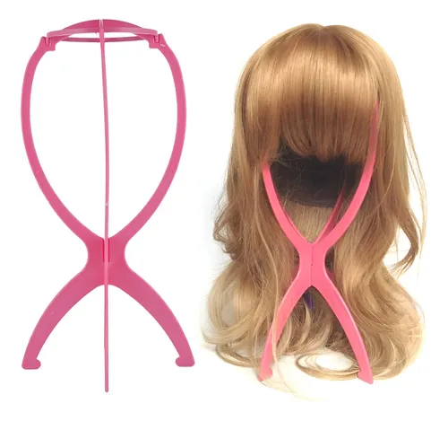 Soporte Para Peluca Plastico Plegable Liviano Cabeza