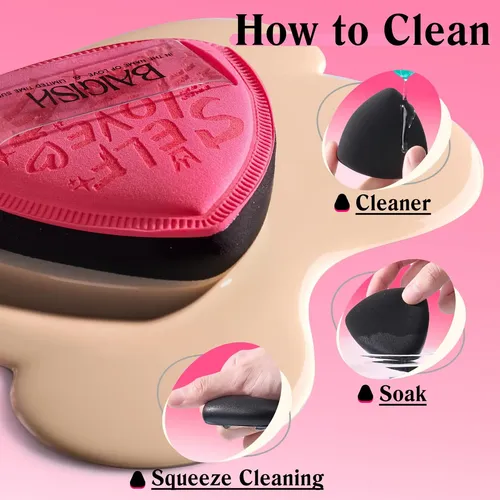 Set De Esponjas De Maquillaje Baigish Para Base Y Corrector