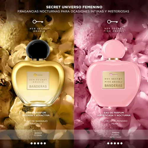 Perfume Mujer Banderas Her Secret Pink Absolu Edp 80ml