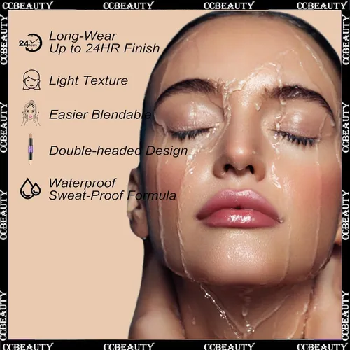 Barra Doble De Contorno Y Resaltado Ccbeauty 2 En 1