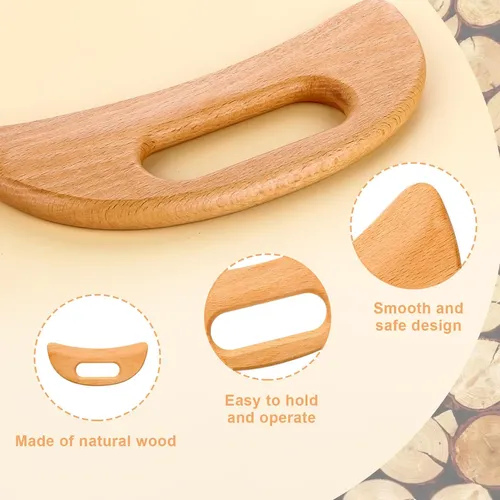 Masajeador De Madera Para Drenaje Linfático, Reducción De .w