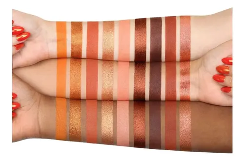 Paleta De Sombras Huda Beauty – Obsessions Palette Amethyst Sombra Naranja Oscuro