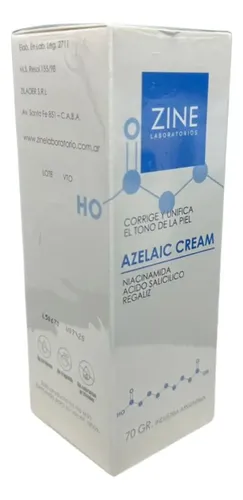 Crema Azelaic Zine 70g Antimanchas Para Todo Tipo Piel