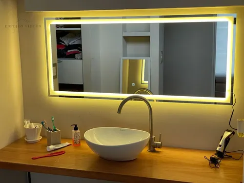 Espejo Rectangular Luz Led 100x80cm Touch On/off Dimerizable