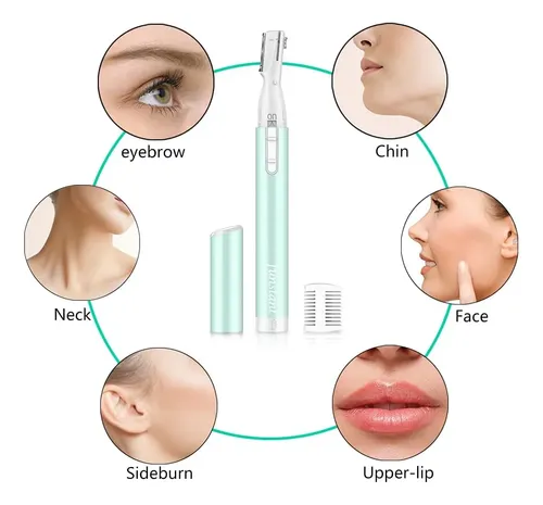 Depiladora Eléctrica Precisión Mujer Facial Sin Dolor