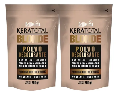 Polvo Decolorante Profesional Keratotal Blonde 700gr X2uni