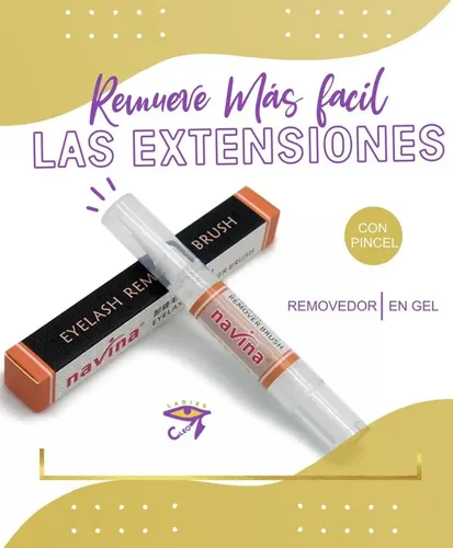 Removedor Navina En Gel C/pincel Para Extensiones De Pestaña