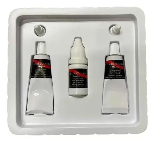Kit Tinte Cejas y Pestañas Lash Colour Negro y Marrón Resistente Agua rinde 100 servicios