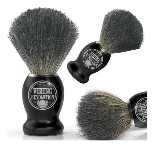 Cepillo De Afeitar De Tejón Viking Revolution, Mango Cómodo