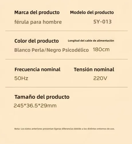 Plancha De Cabello Cerámica Profesional 4 Niveles De Calor