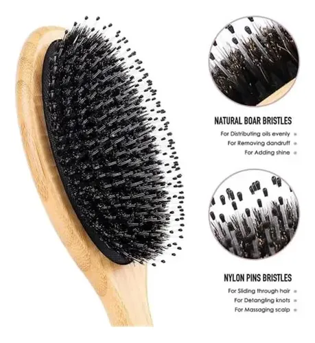 Conjunto De Peines Y Cepillos Para El Cabello, Cerdas Suaves