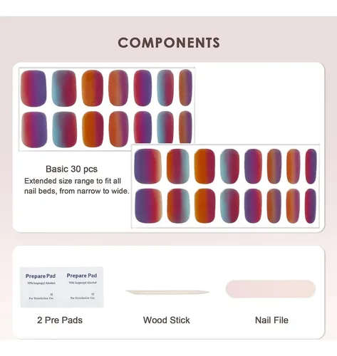 Kharita Kit De Tiras De Gel Semicuradas Autumn