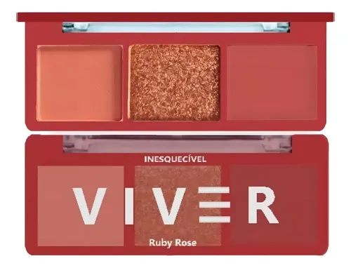 Paleta de Sombras Ruby Rose Inolvidable Mate y Brillante