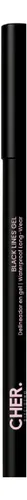 Delineador De Ojos Gel Cher Black Lines