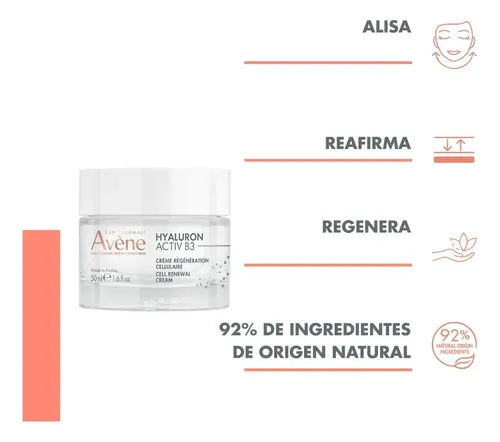 Avene Hyaluron Activ B3 Crema De Día Antiage Reafirmante Madura Día