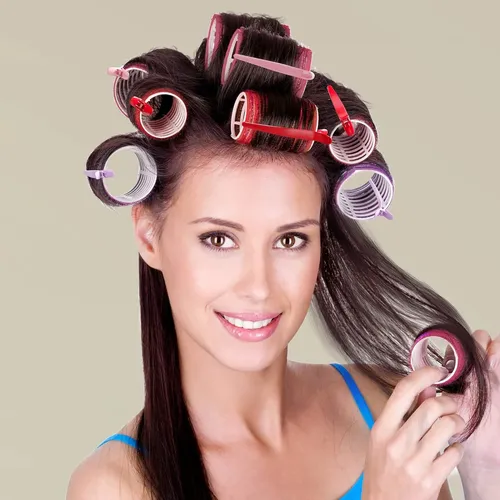 Rulos Morados Para Cabello Largo