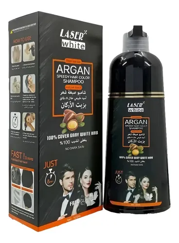 Shampoo Color 3 En 1 / Dexe 420 Ml(cubre Canas,color Negro)
