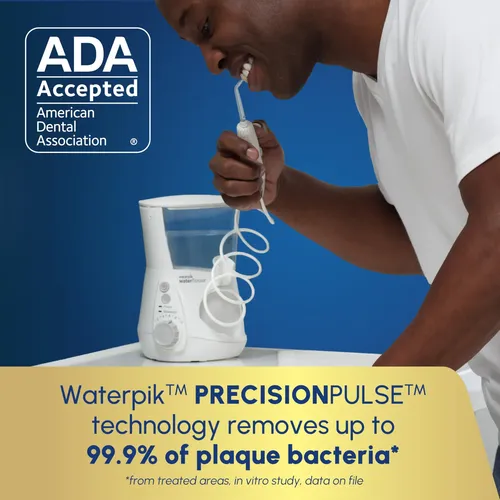 Hilo Dental Eléctrico Waterpik Wp-660, 10 Modos, Blanco Blanco