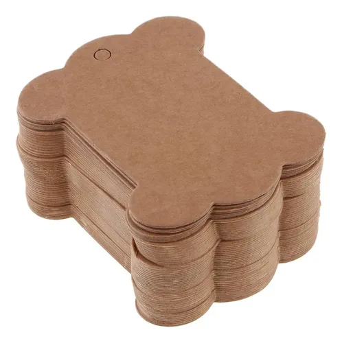 Tarjeta De Seda Bordada De Papel De 50 Piezas Para Almacenam Wood