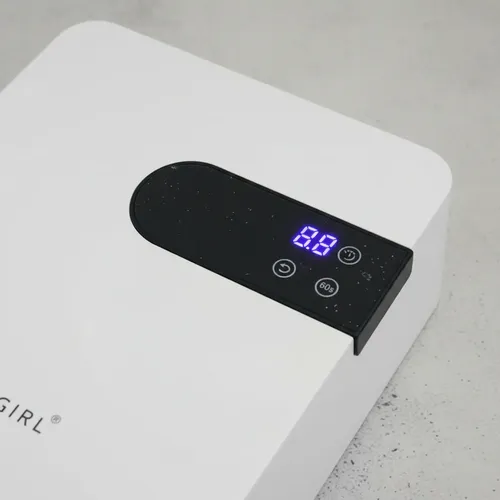 Cabina Uñas Lámpara Secado Rapido Uvled 72w City Girl Blanco