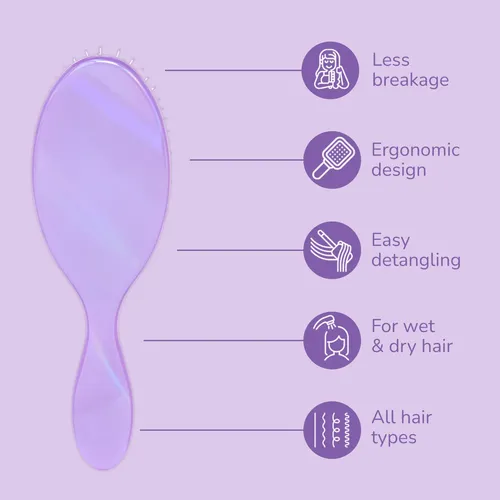 Cepillo Para El Cabello Wet Brush Prismatic Glow Purple