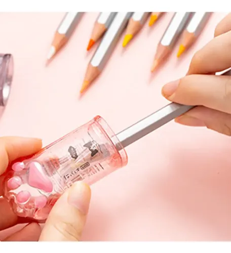 (pk) Sacapuntas Para Lápices De Maquillaje, Apto Para