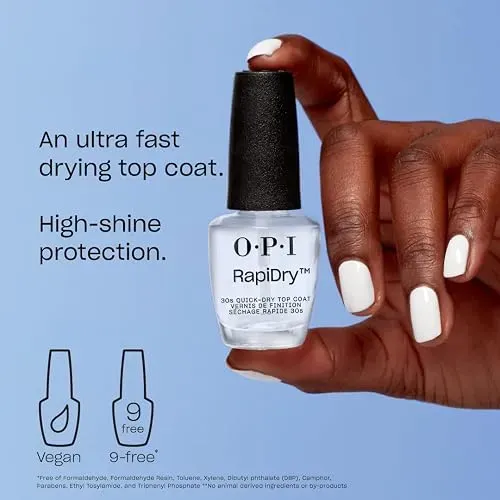 Opi Esmalte Top Coat Rapidry Secado Rápido Brillo Intenso
