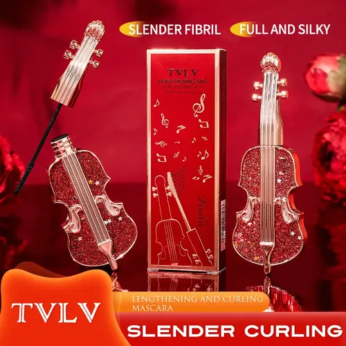 Rímel Tvlv Diseño De Violín Rojo Diamante – Pestañas Densas