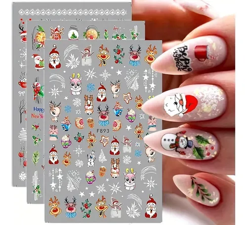 Pegatinas Autoadhesivas Para Uñas Con Bonitos Diseños De Pap F995