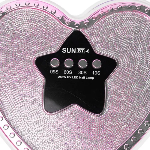 Cabina Para Uñas Profesional Sun Bt-6 Uv/led 288w Con Strass