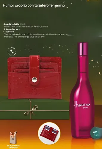 Natura Humor Próprio 75ml Eau De Toilette Mujer+tarjetero