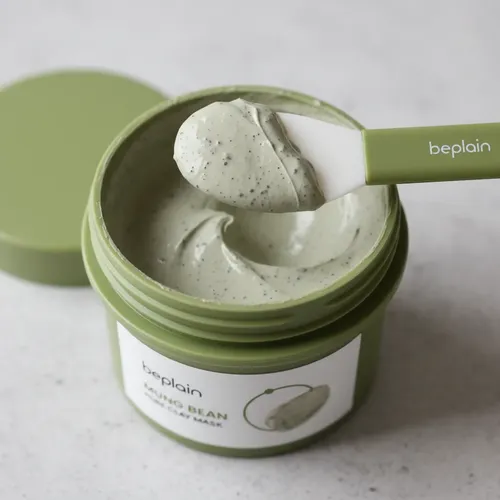Mascarilla Coreana Beplain Mung Bean Arcilla 200ml+espatula