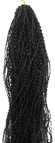 Pelo Cabello Kanekalon Afro Rizado, Rizo Rulo Ya Trenzado