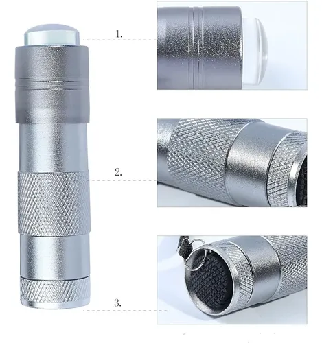 Luz Uv De Uñas De Mano Mezerdoo Con Estampador Y 12 Led