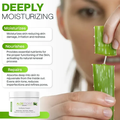 Loción Orgánica De Aloe Vera Para Rostro, Crema Hidratante