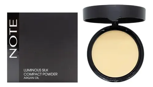 Note Luminous Silk Polvo Compacto Vegano Maquillaje X 10gr Color 03 Medium Beige