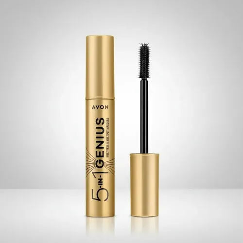 Máscara de pestañas negra Genius 5 en uno, 10 ml, Avon Color Black