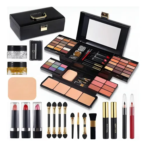 Kit De Maquillaje Profesional, Maleta De 6 Compartimentos