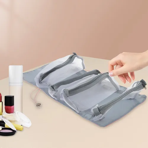 Bolsa Maquillaje 4 En 1 Desmontable 3pcs Para Viaje